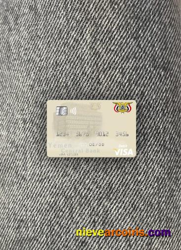 Yemen Central Bank of Yemen visa debit card photolook